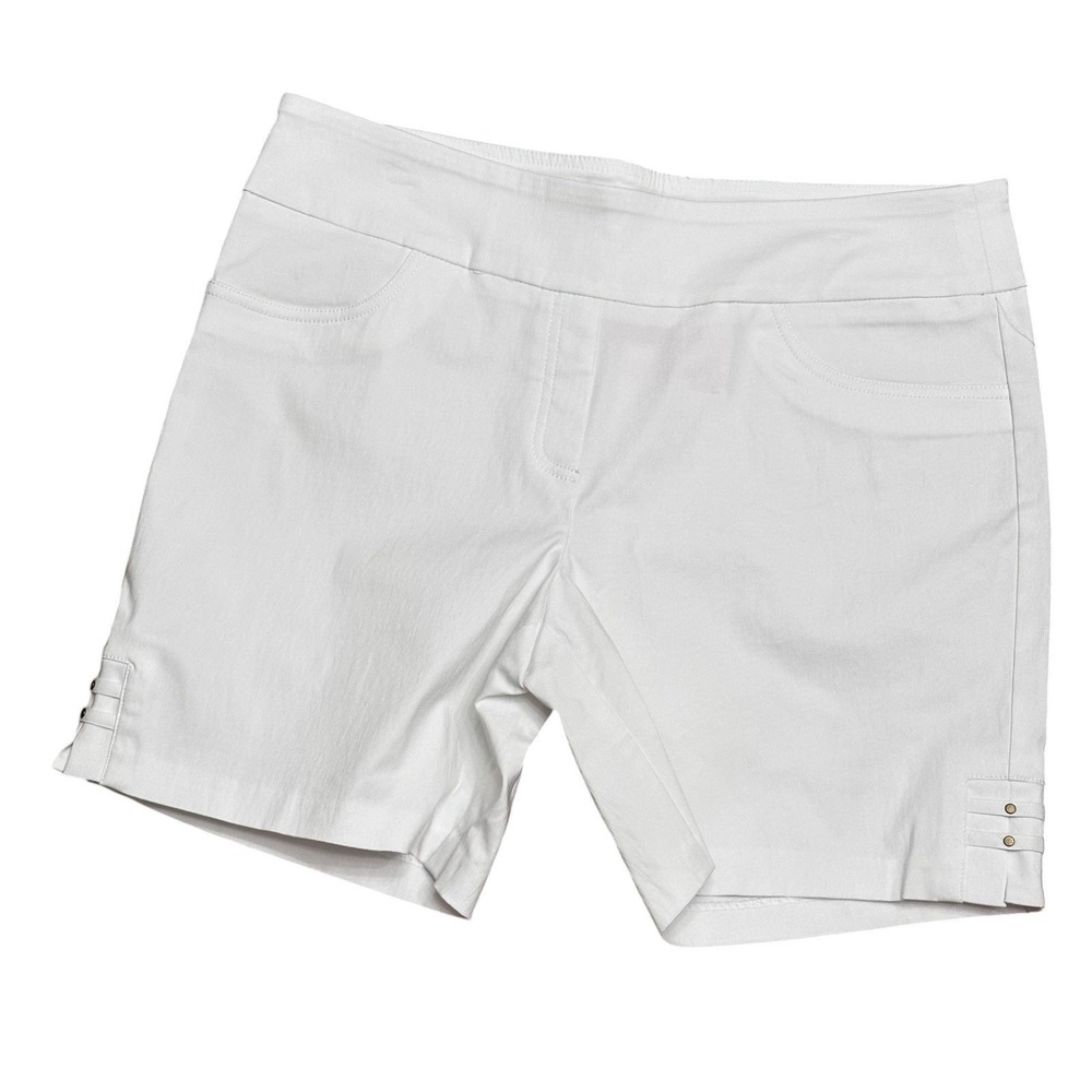 Hearts of Palm Bermuda Shorts Women's‎ Size 16 Elastic Waistband Pull On Stretch
